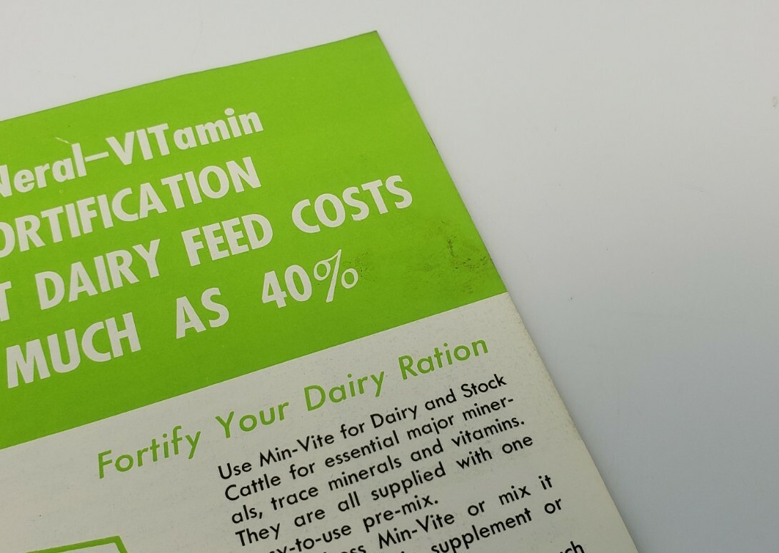 1960s Watkins Products Vintage Brochure -Farm Animal Health – Winona Minnesota