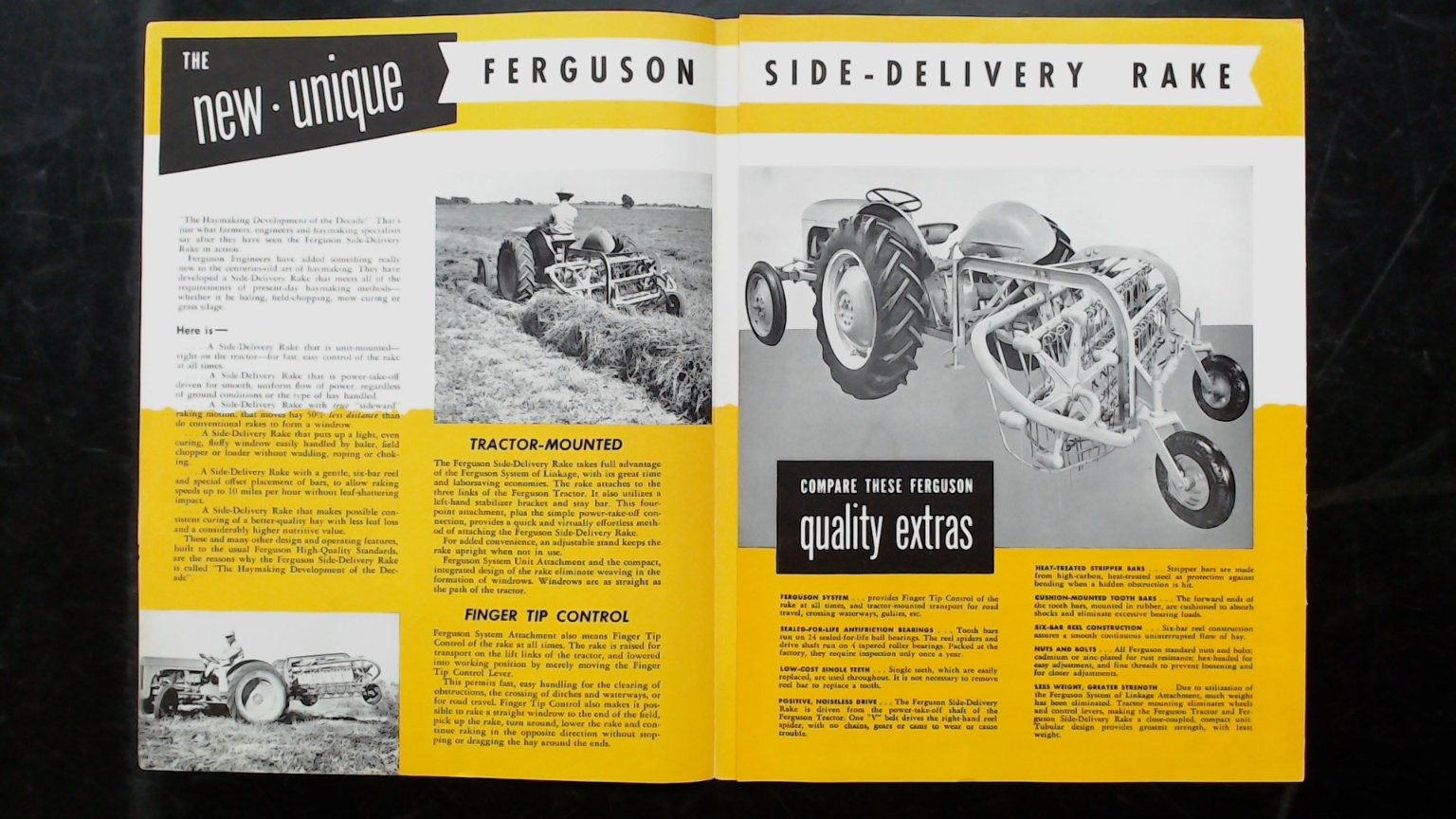 Ferguson Side-Delivery Rake Vintage Agricultural Brochure 1950s