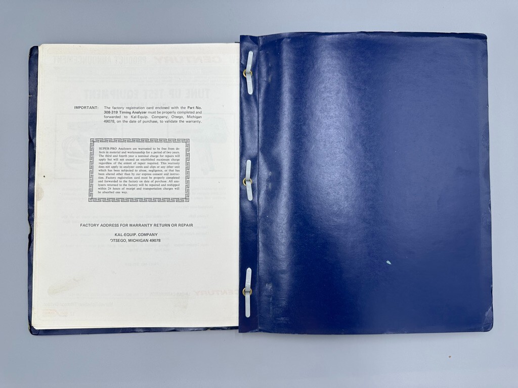 1970 Century LP Gas Carburetion ALLIS CHALMERS LIFT Ford Pinto Manual Catalog