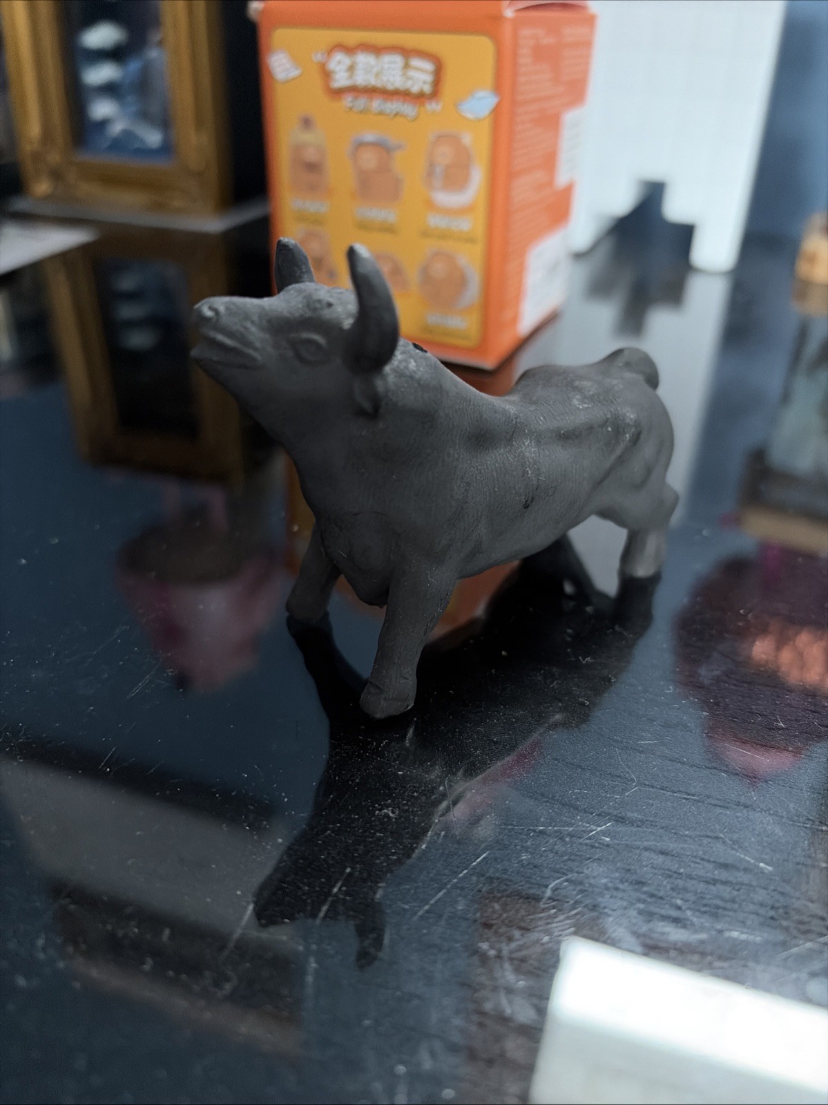Vintage RARE Bull Paper Weight Collectible Hard To Find!