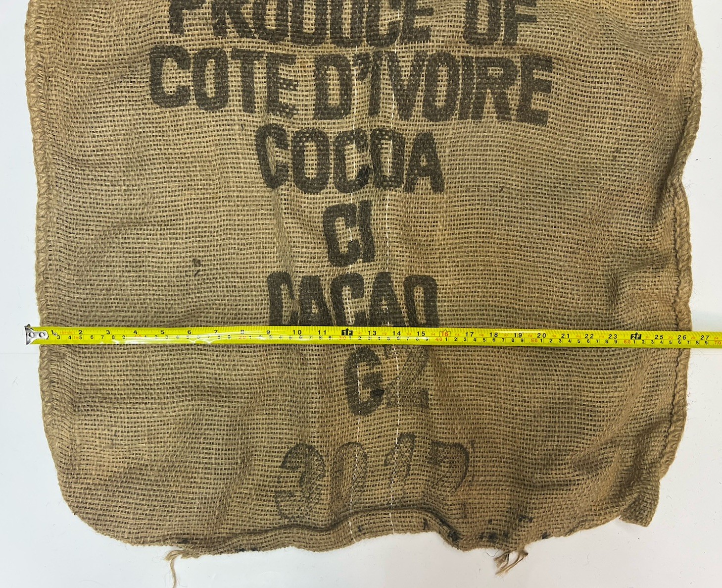 Vintage Burlap Sack TROPICAO Ivory Coast (Côte d&rsquo;Ivoire) COCOA G2-West Africa
