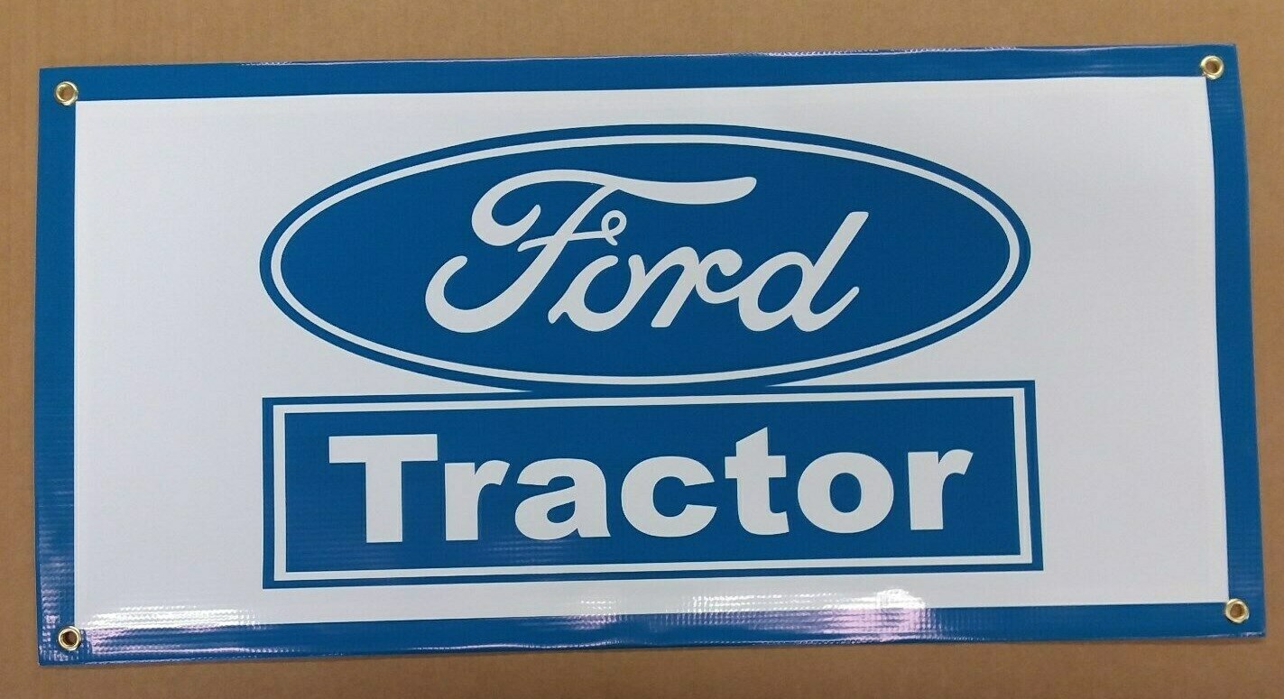 FORD TRACTOR BLUE BANNER- 48&Prime; X 24&Prime;