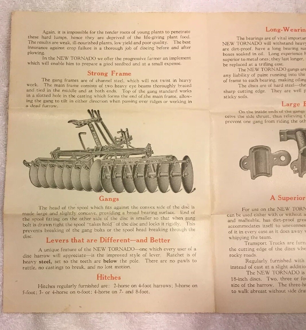 BF Avery Lexington Tractor Disk Harrow Dealer&rsquo;s Brochure & Queen Irwin Martin KY