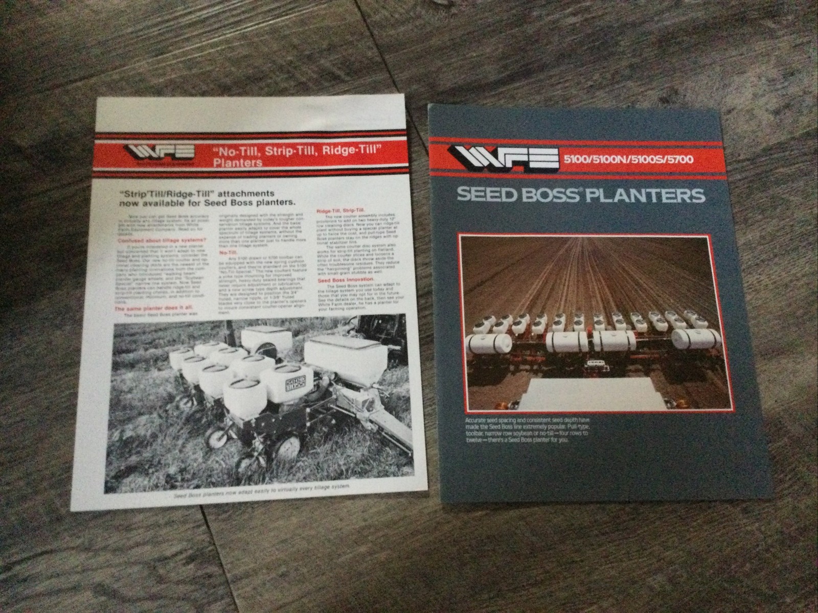White Farm Equipment WFE Seed Boss Planter 5100 Series No-till Brochures (2)