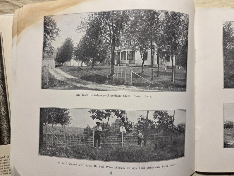 (2) 1913-14 American Steel Fence Posts Adv Catalogs American Steel & Wire Co