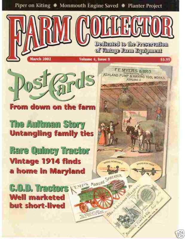 Aultman history, COD & Quincy Tractor – Monmouth engine