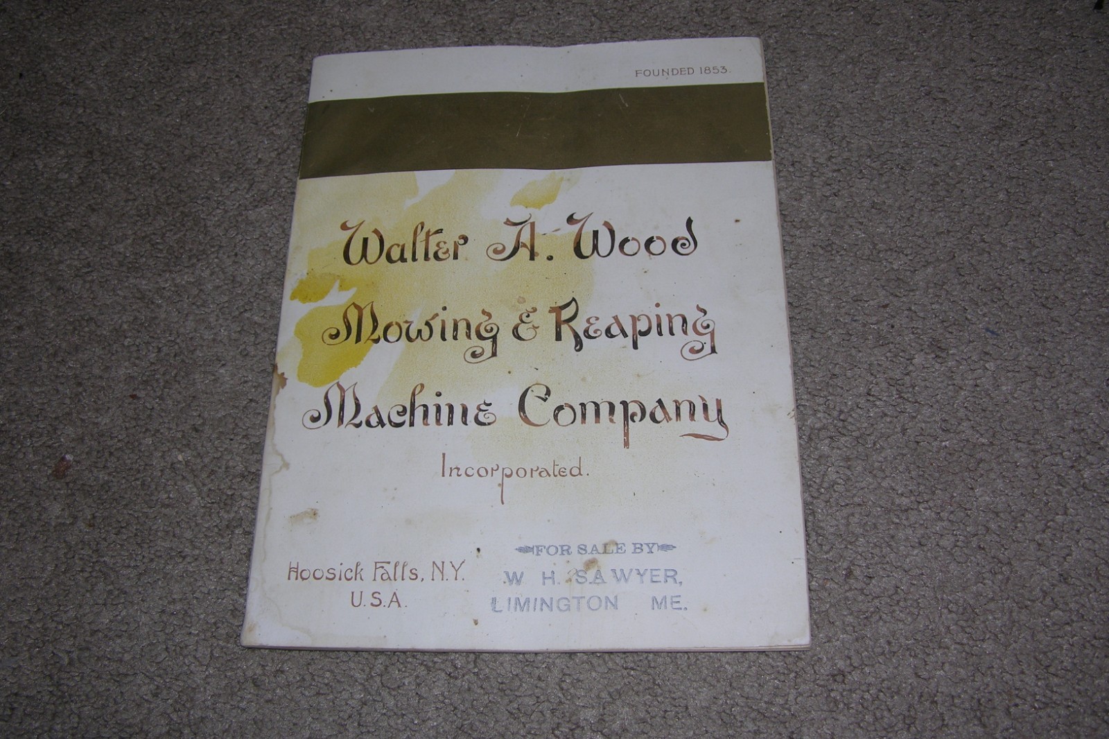 1895 Antique Walter A. Wood Mowing & Reaping Machine Farm Machinery Catalog