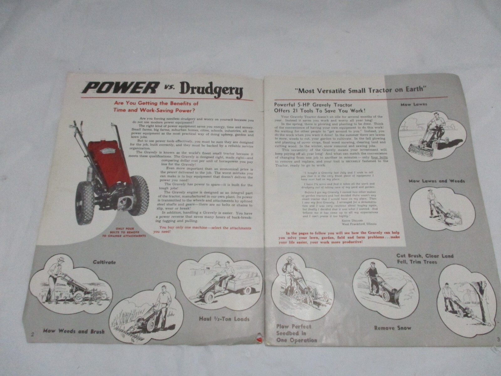 1953 Gravely Power Equipment Catalog Lawn Garden Farm Equipment