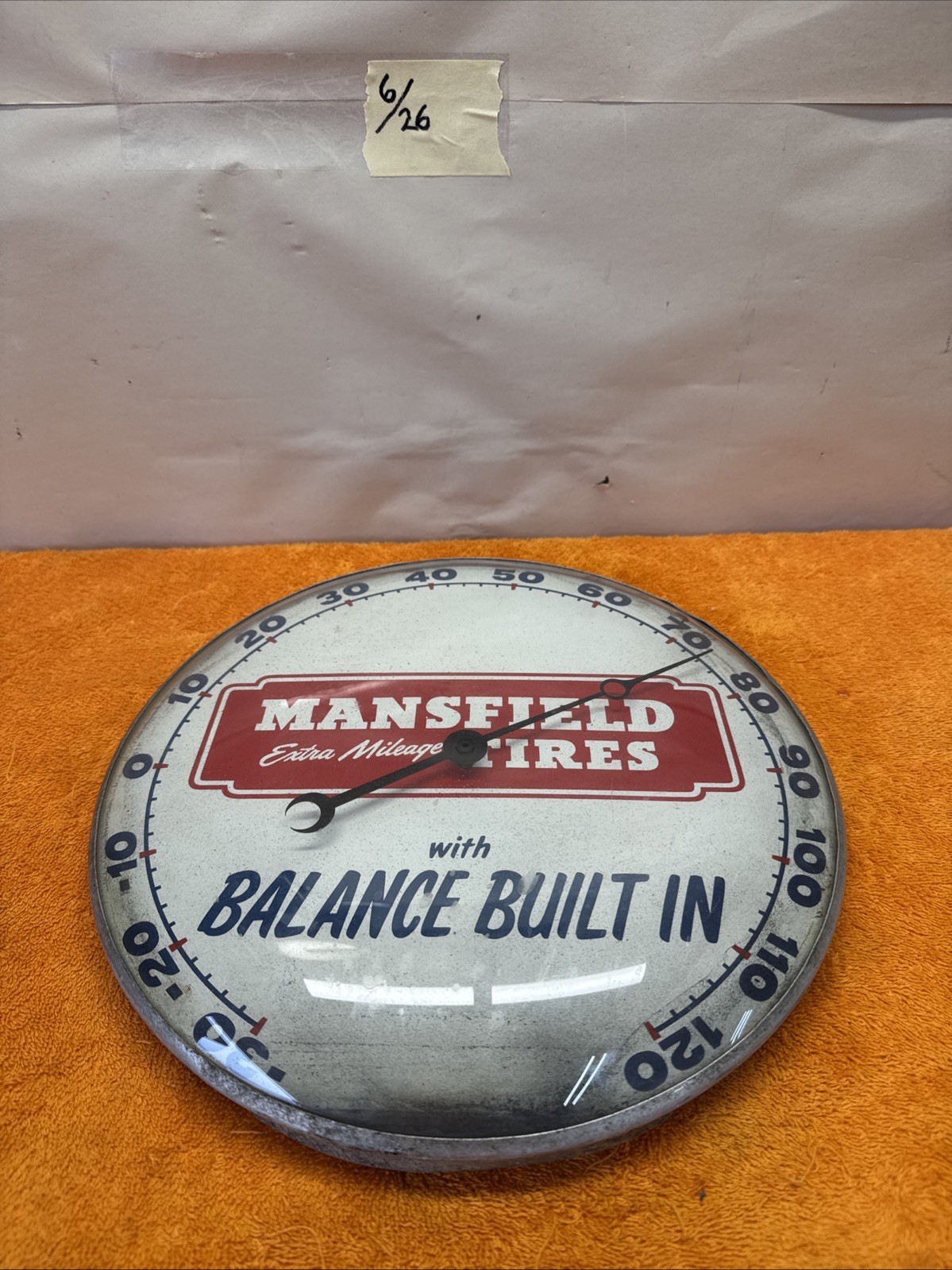 J- Vintage Mansfield Extra Mileage Tires With Balance Built In Round Thermostat