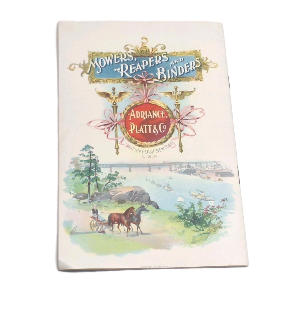 Adriance Platt & Co Harvesting Machinery Farm Catalog Poughkeepsie NY 1897