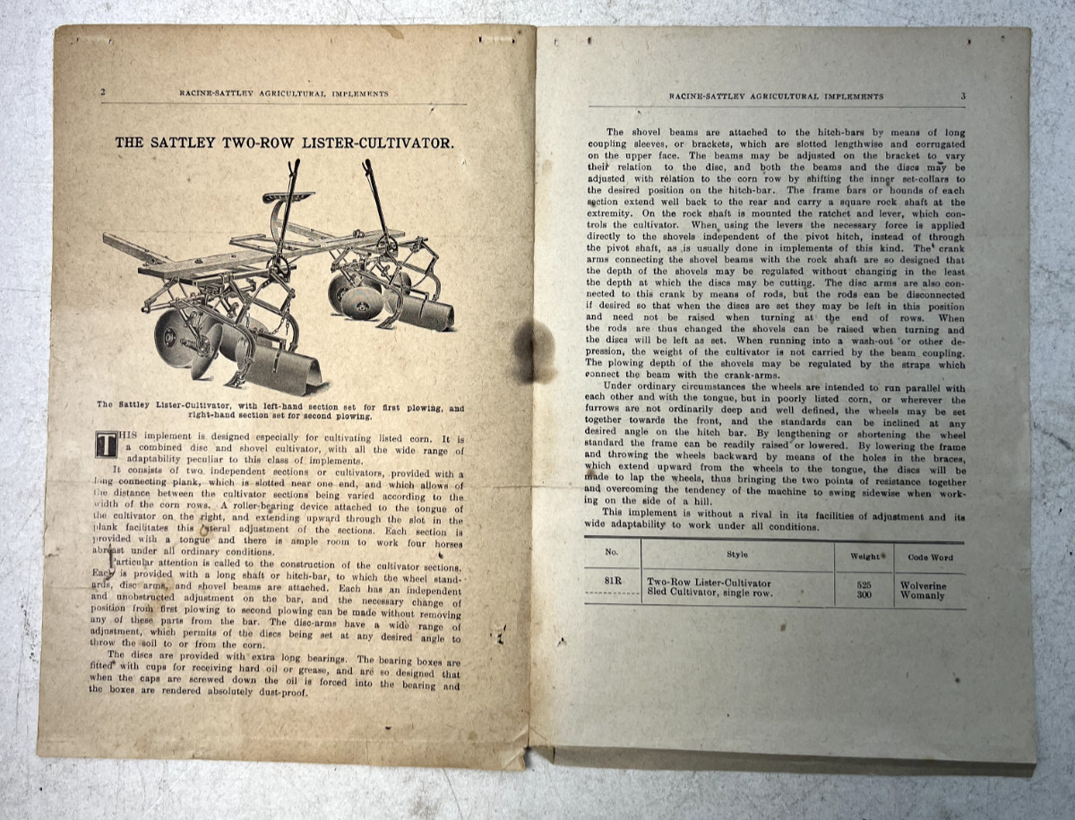 Antique Early 1900s Agriculture Implement Ads from Kansas City, Missouri