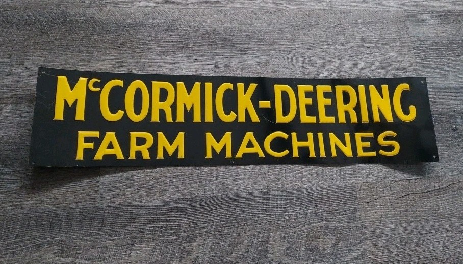 McCormick-Deering Farm Machines Metal Sign