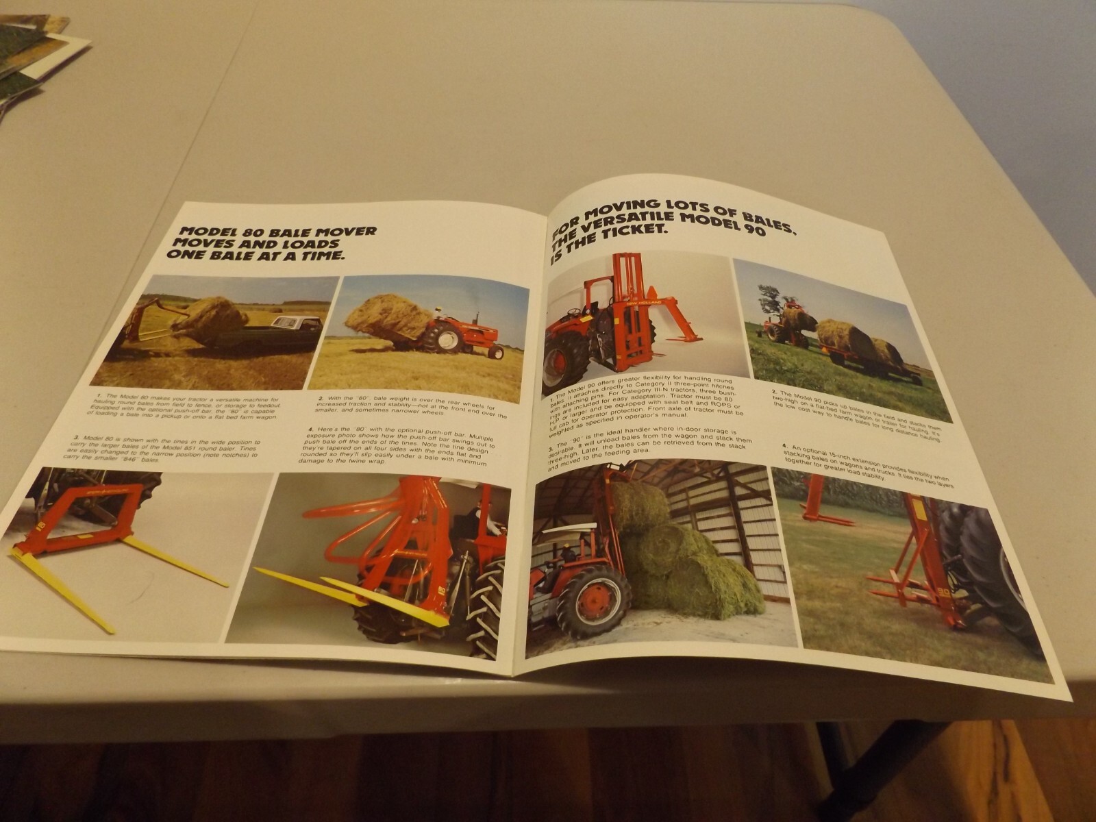 SPERRY RAND NH ROUND BALING SYSTEMS, LIT #31084651 9-79 IPC