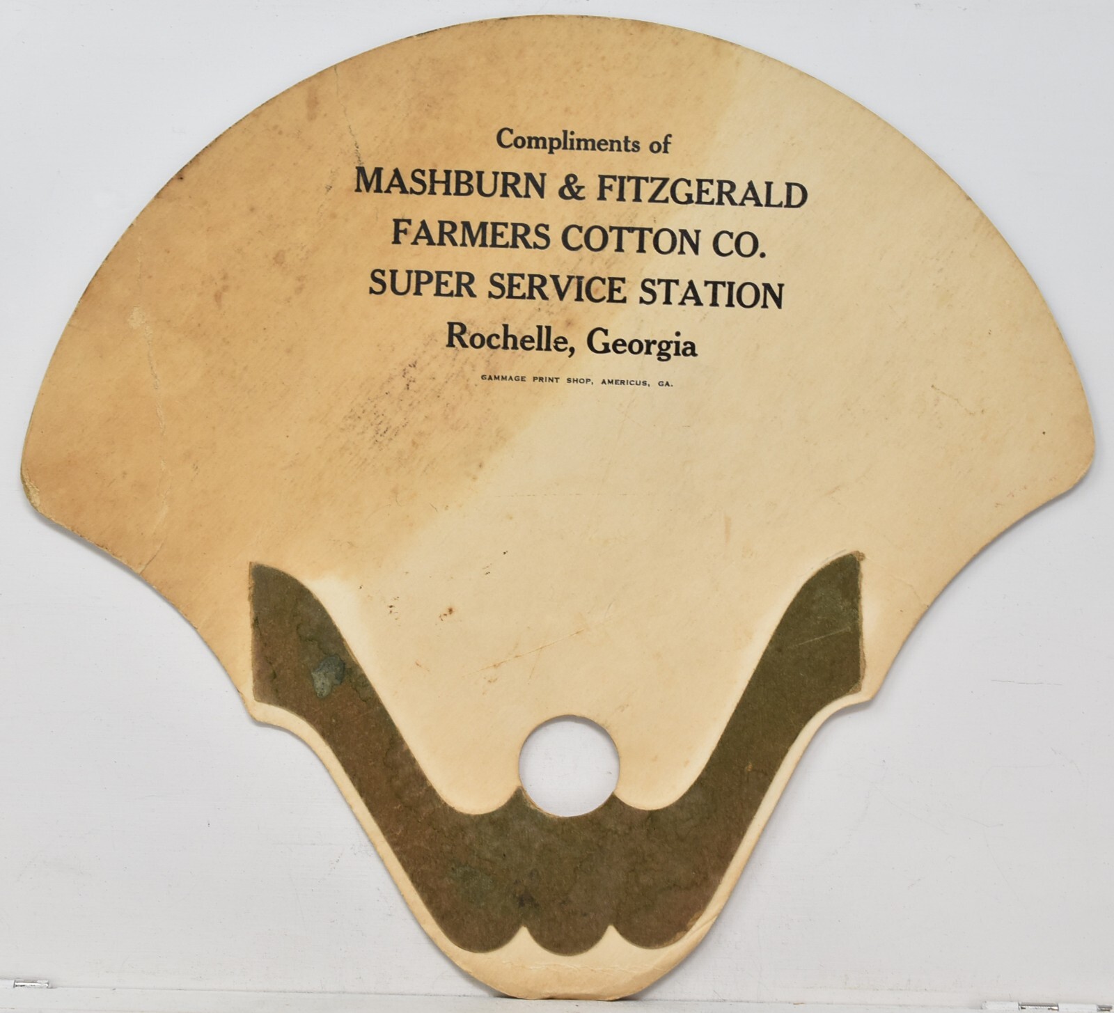 1920s Mashburn & Fitzgerald Farmers Cotton Co Service Station Rochelle Georgia 3