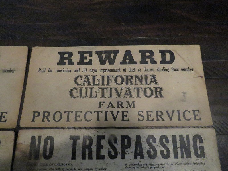 2 California Cultivator Farm Protective Serice Signs & 4 No trespassing signs