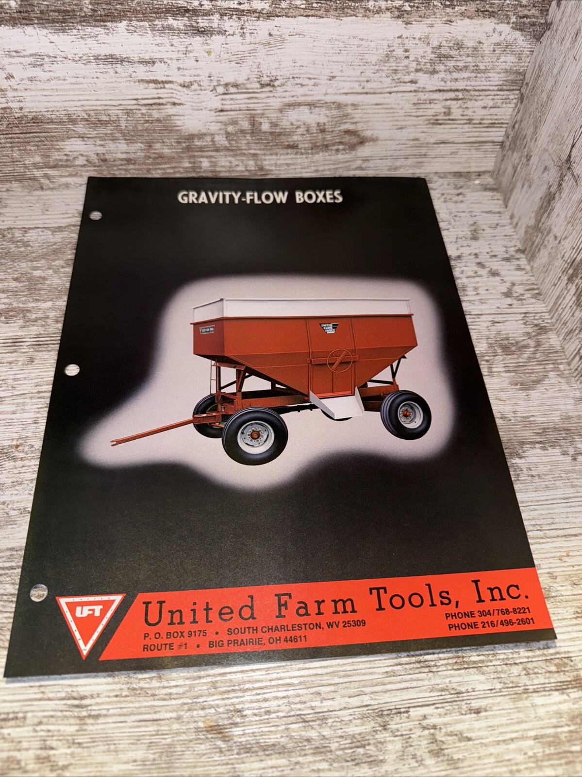 United Farm Tools Inc Gravity-Flow Boxes Sales Brochures Oelwein Iowa DP