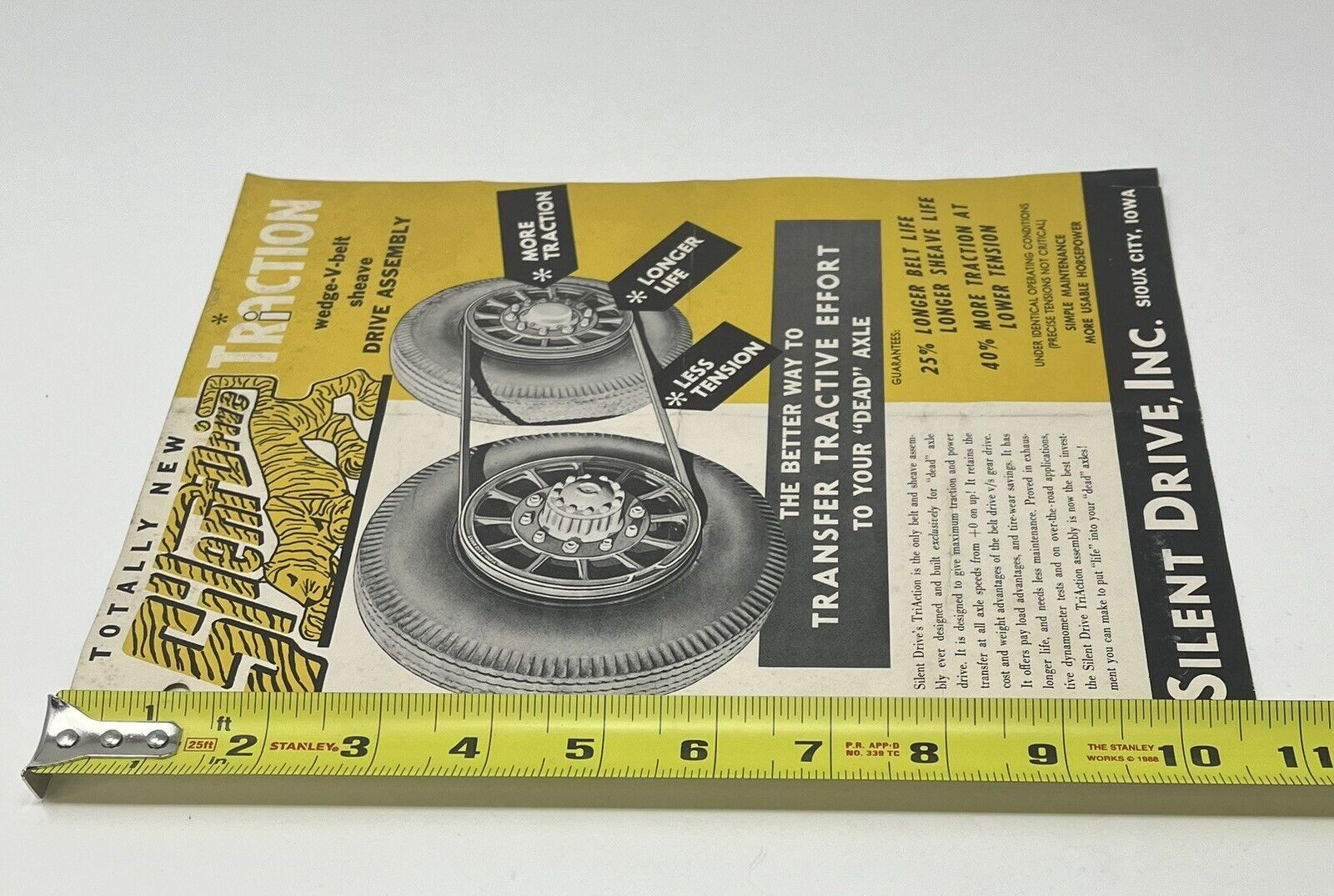 1950s Silentdrive Traction Silent Drive Iowa Sales Brochure Flyer