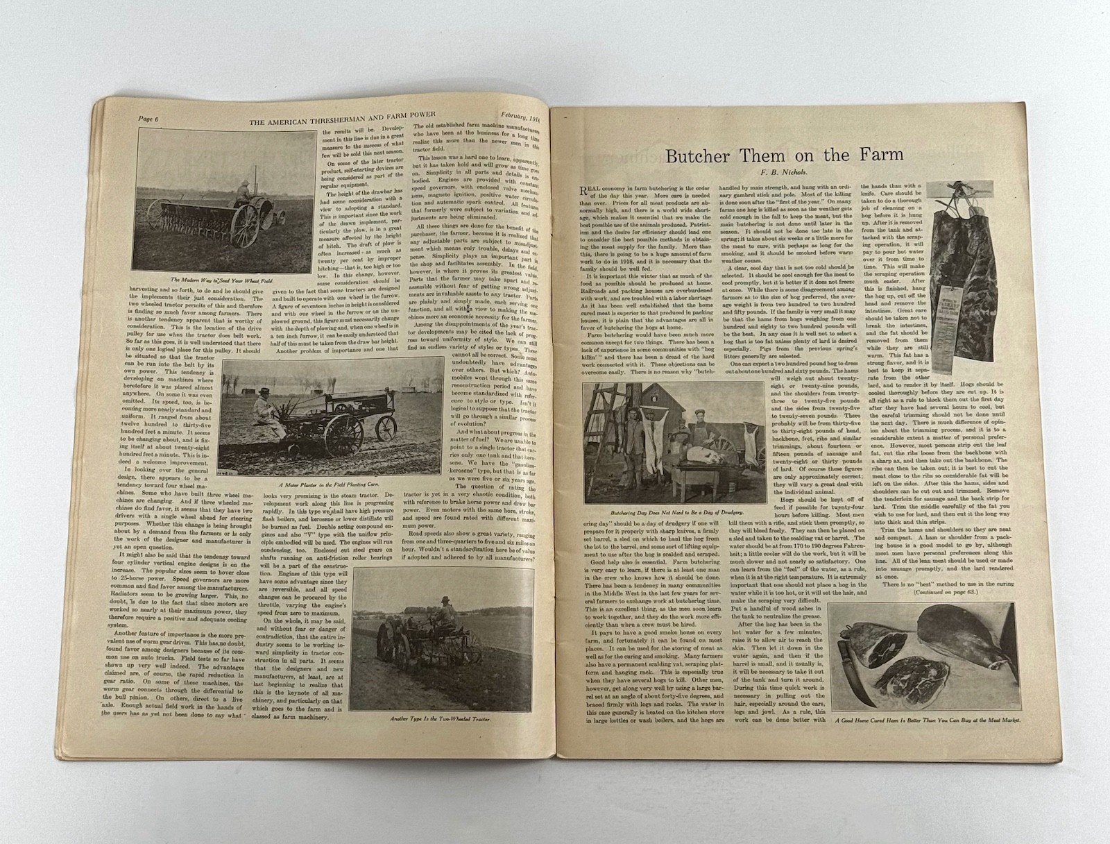 The American Thresherman & Farm Power MAGAZINE February 1918 MADISON, WIS.