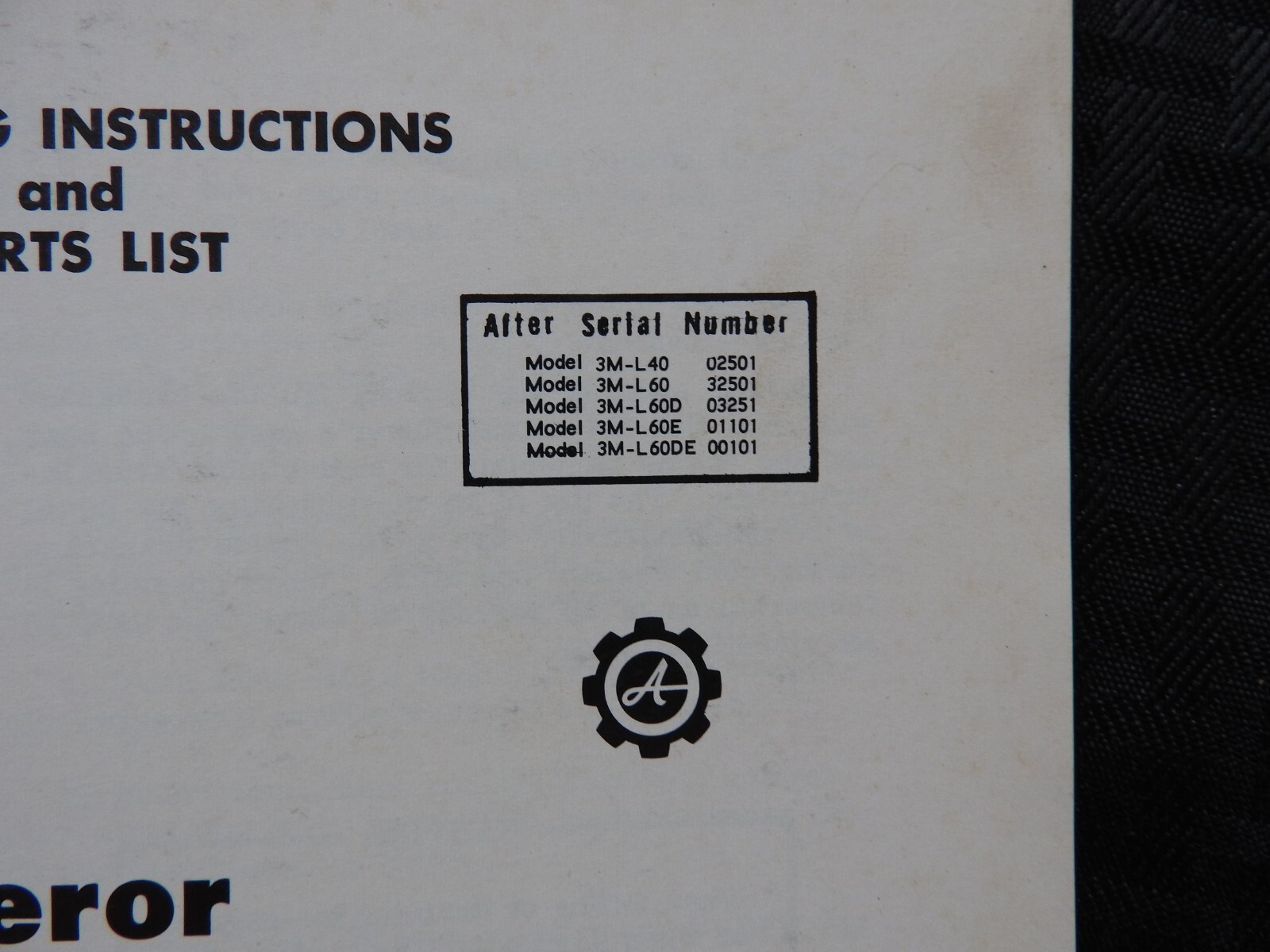 ORIG 1964 ARIENS Emperor 6 Riding Lawn Mower Tractor Parts Operators Manual