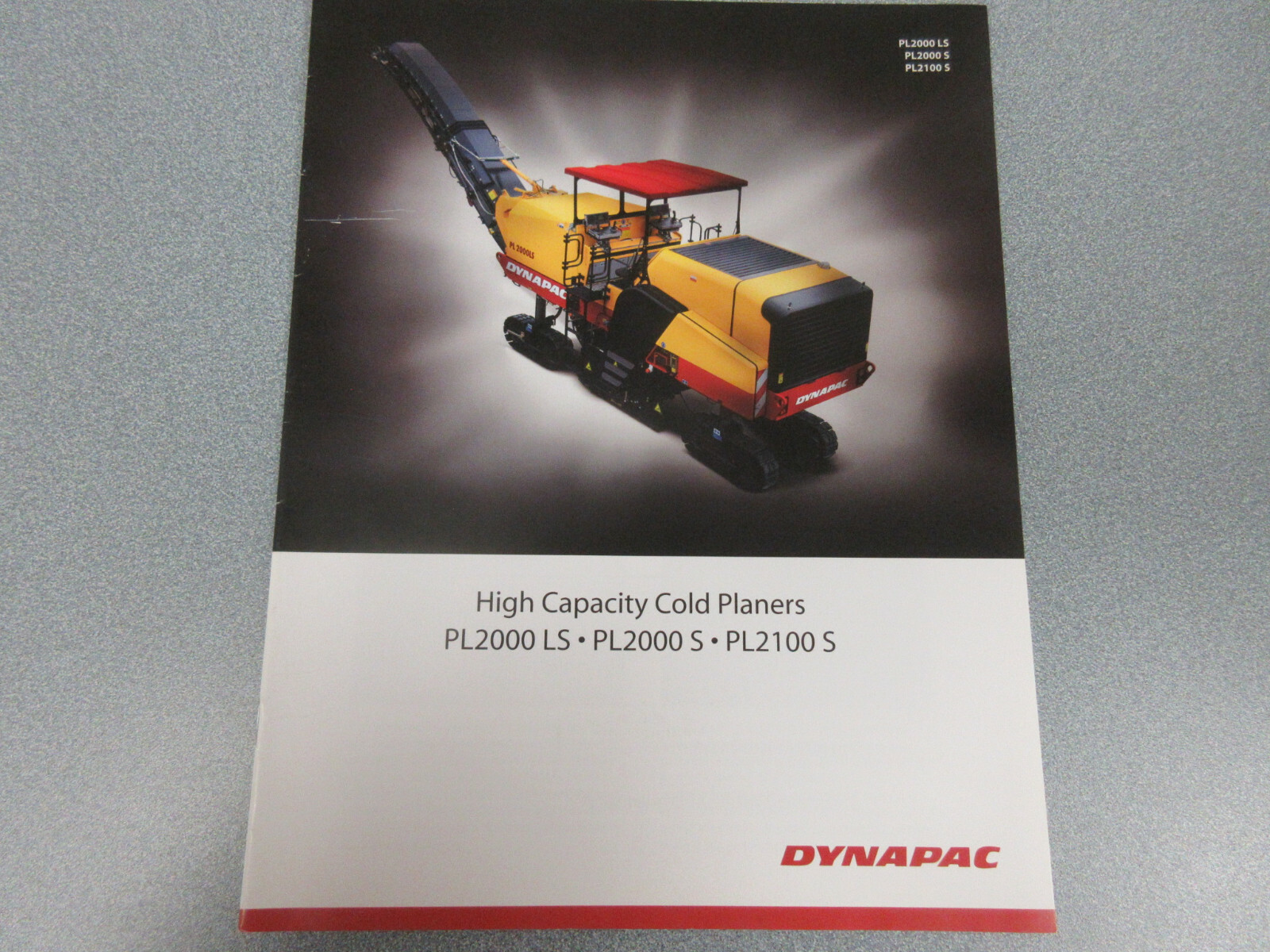 Dynapac High Capacity Cold Planers Brochure 12 Page PL2000LS PL2000S PL2100S