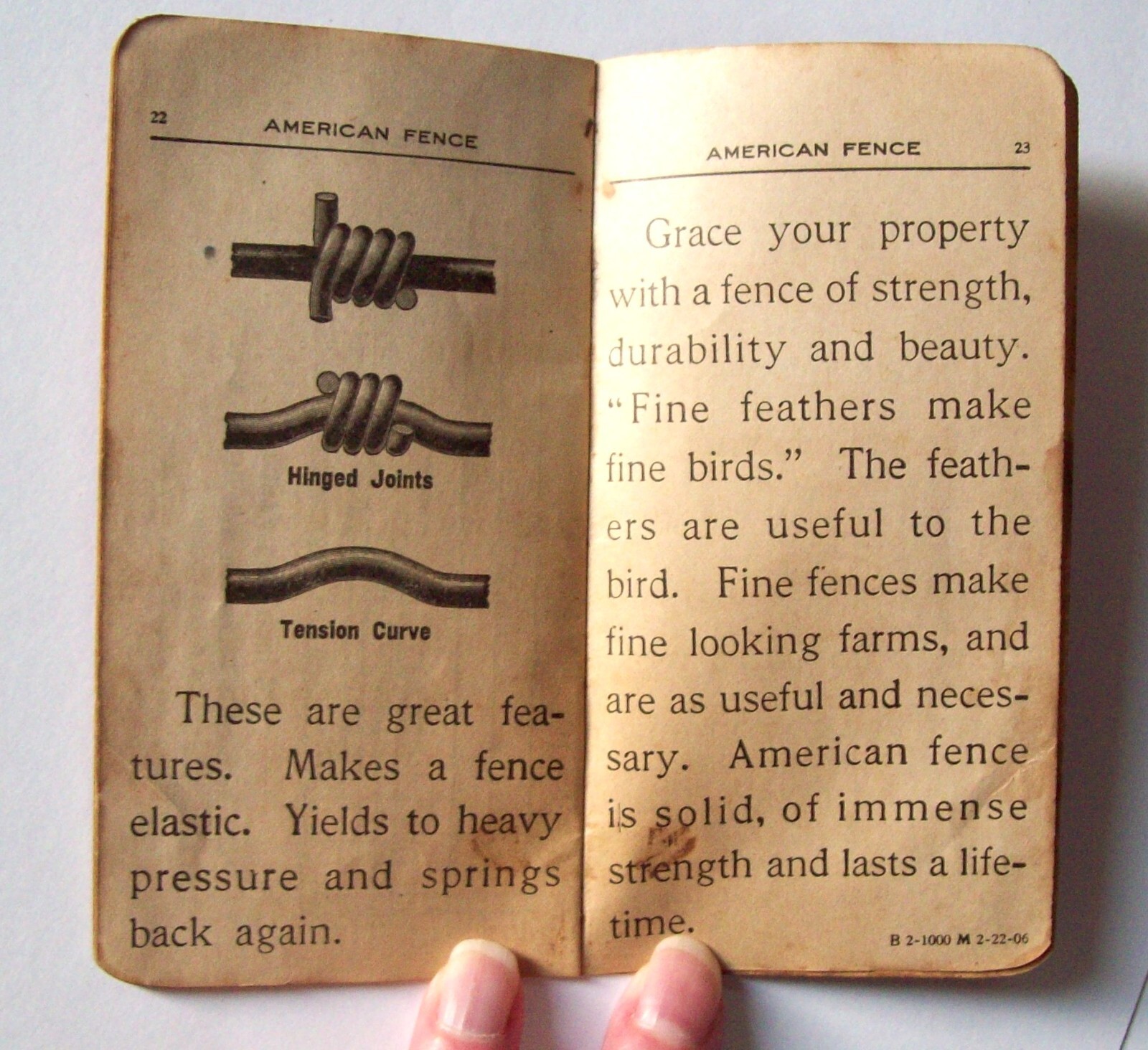 Vintage American Fence &Fertilizer Advertising old Memo Books 1900s Antique Farm