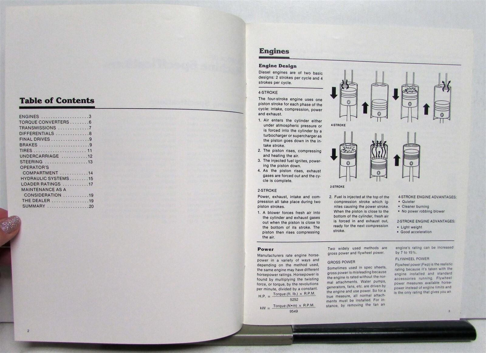 1980s Caterpillar Machine Specifications Construction Handbook
