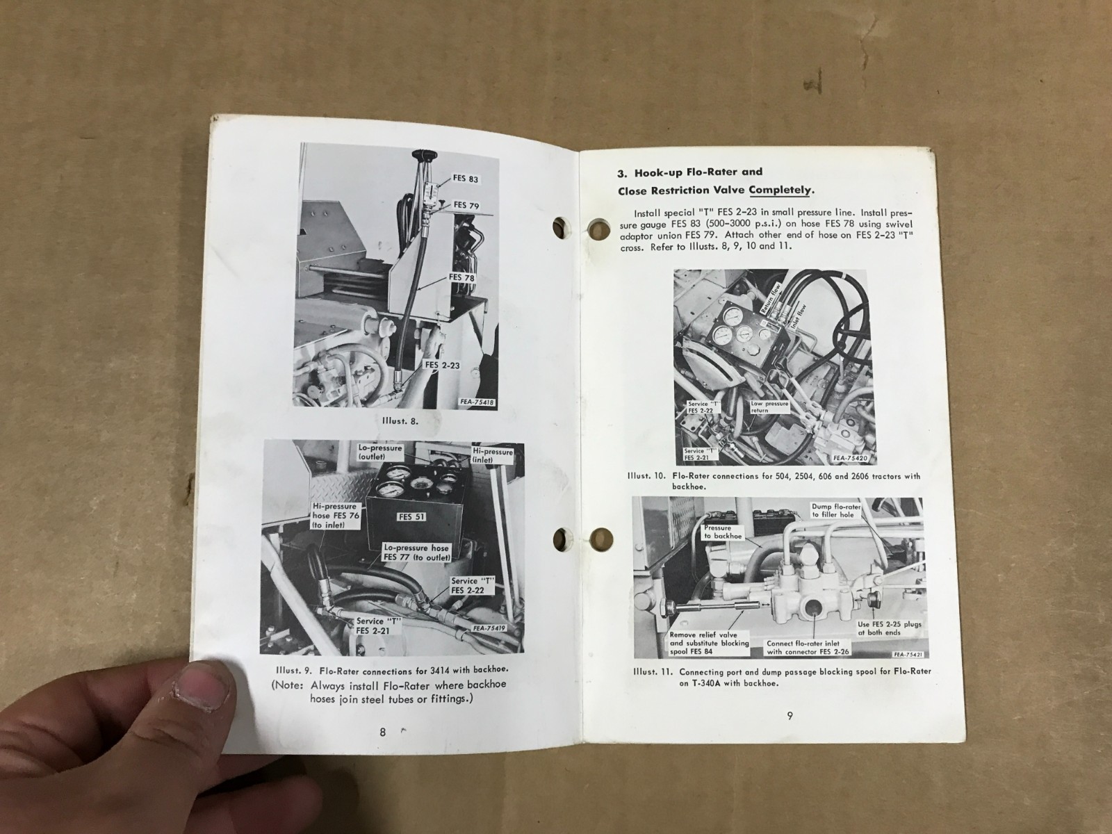 Vintage Blue Ribbon Serviceman&rsquo;s Handbook- Testing Hydraulic Systems On Backhoes