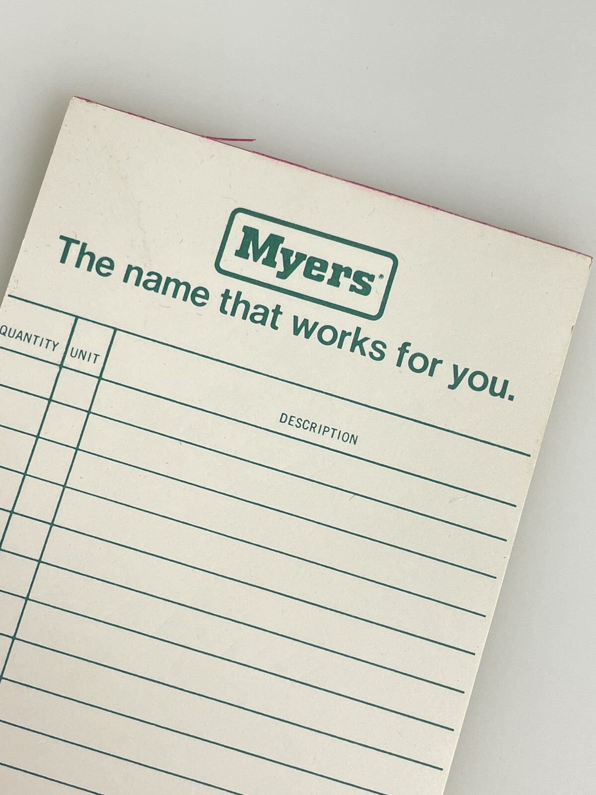 F.E.Myers & Bros. Order Pad Notepad 1960&rsquo;s Pumps,Sprayers,Hay Tools Vintage