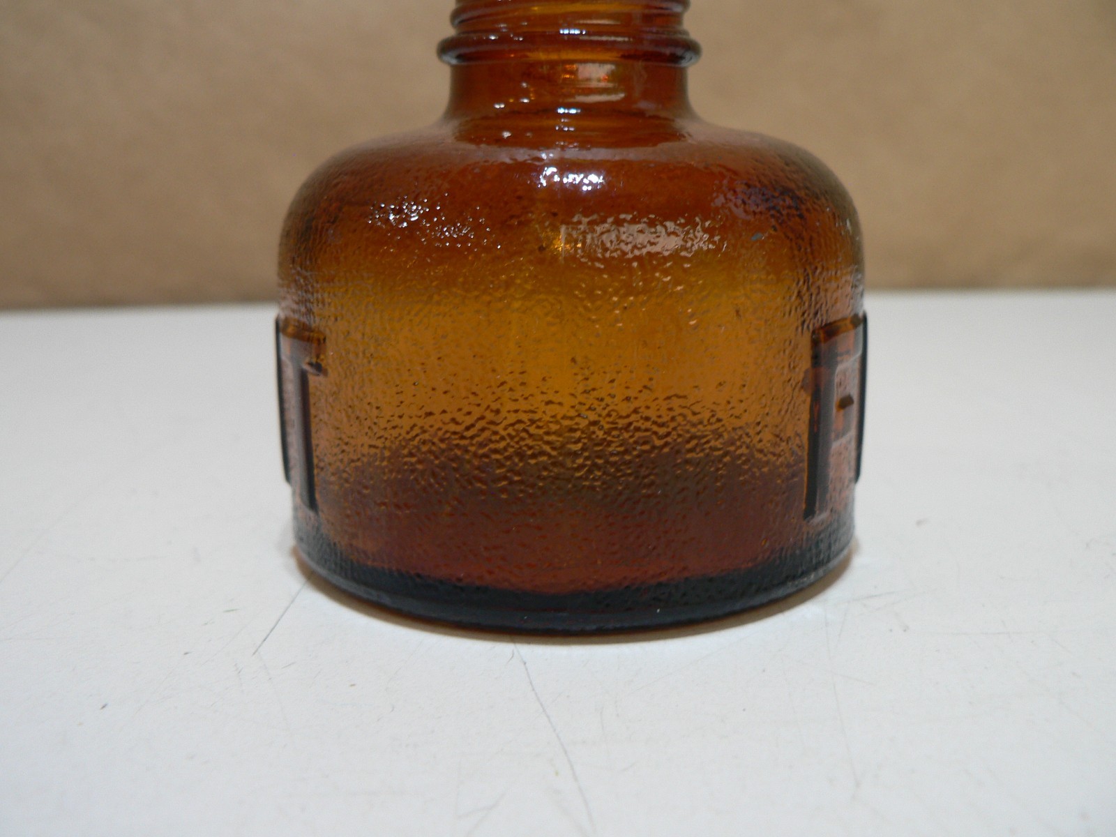 Vintage Flit Sprayer Brown Glass Container Only Awesome Condition