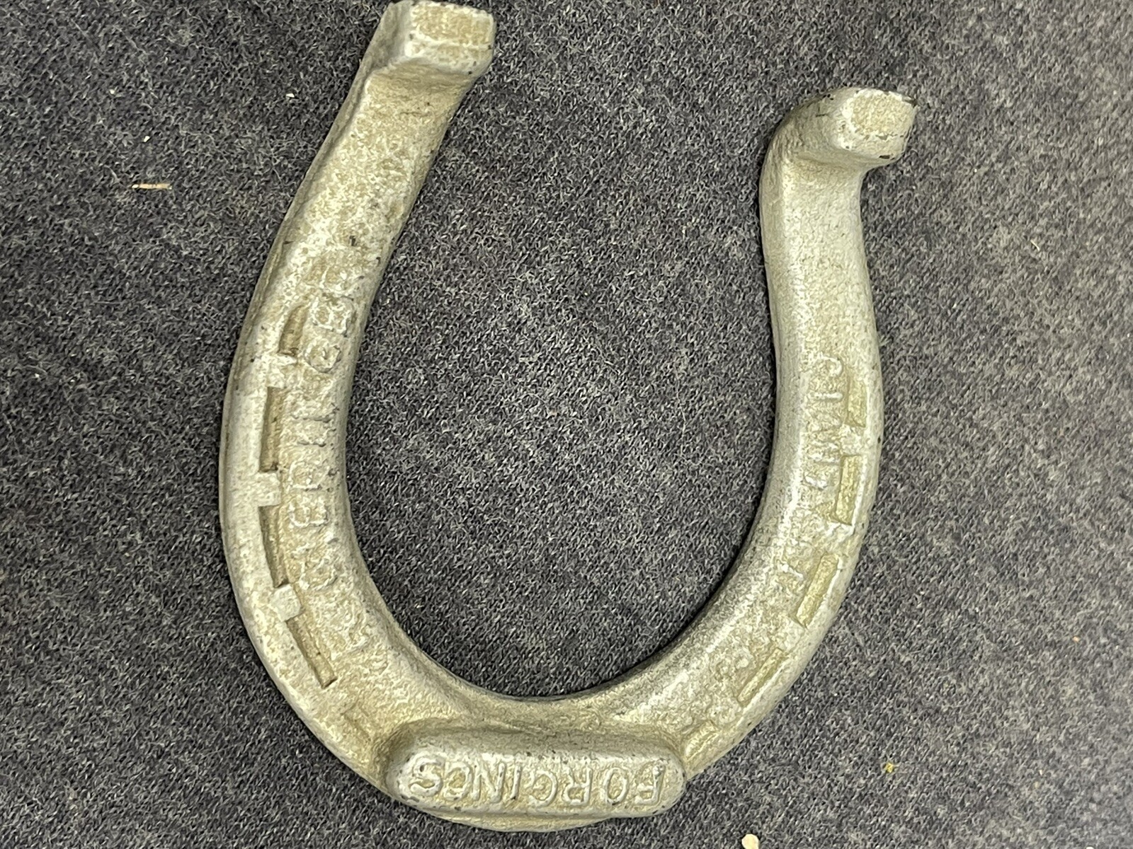 VINTAGE Horseshoe advertising FORGINGS R Geiringer Metal Paperweight