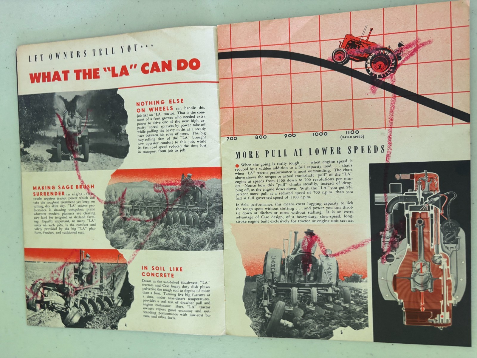 Case LA Series Tractors For 1948 Brochure DCPA26
