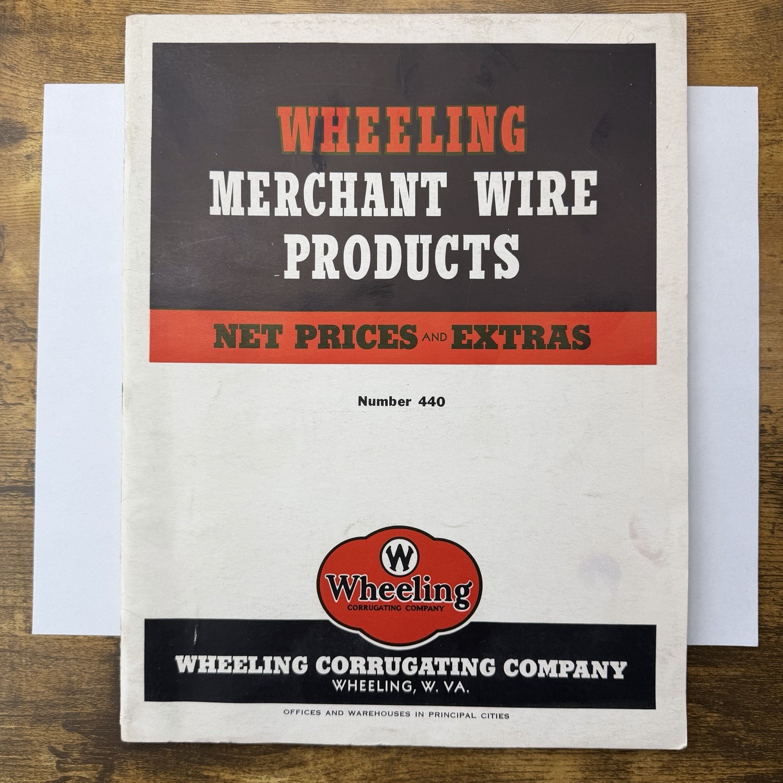 1940 Wheeling Corrugating Catalog Price List Wire Fencing Barbed Nails Cop-R-Loy
