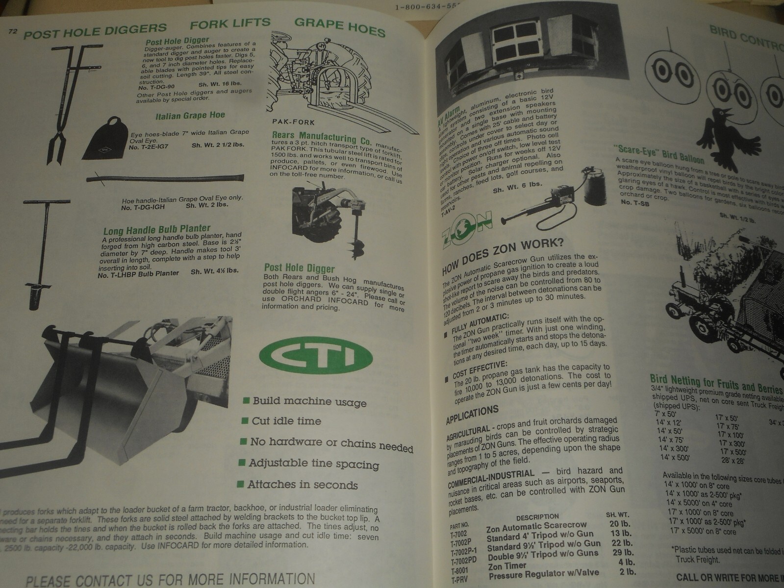 ORCHARD Equipment & Supply Co. 1992 MASTER CATALOG #4 & Rate Sheet APPLE FARMING