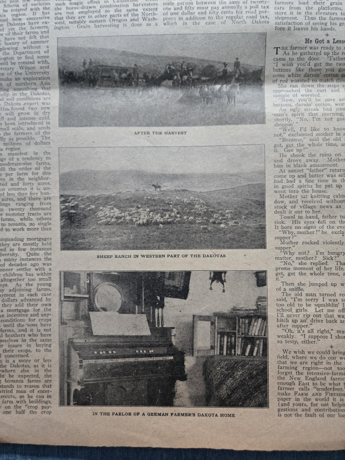 Farm & Fireside Newspaper April 10 1907 Articles Ads Fashion News Humor