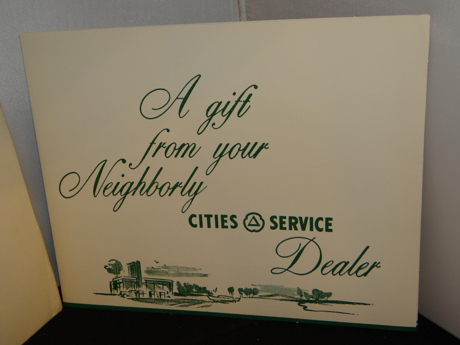 1950&rsquo;s Cities Service Gasoline Early Automobile Prints Complimentary Gift w/Env.