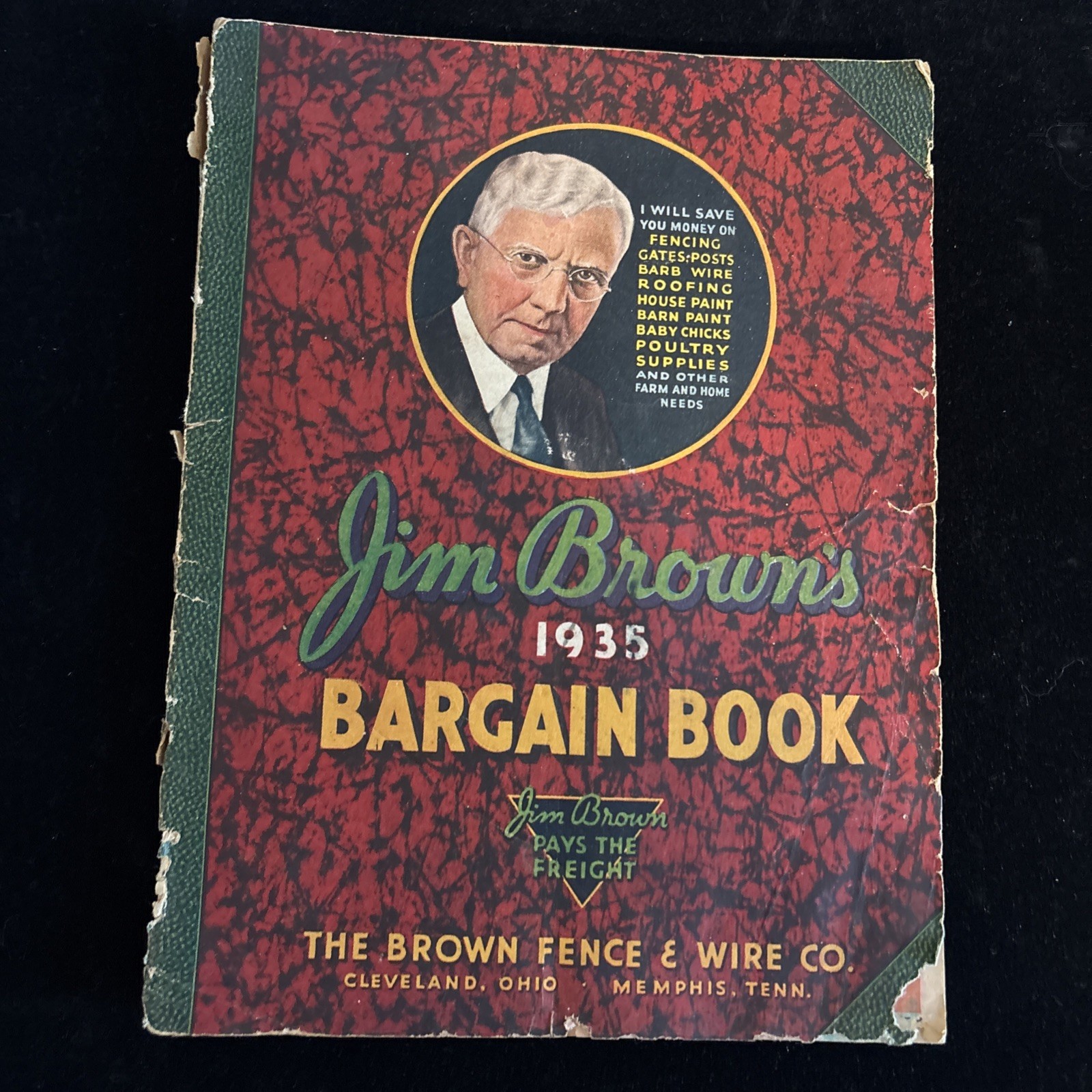 JIM BROWN&rsquo;S 1935 BARGAIN BOOK – THE BROWN FENCE & WIRE CO.- Catalog See Pics