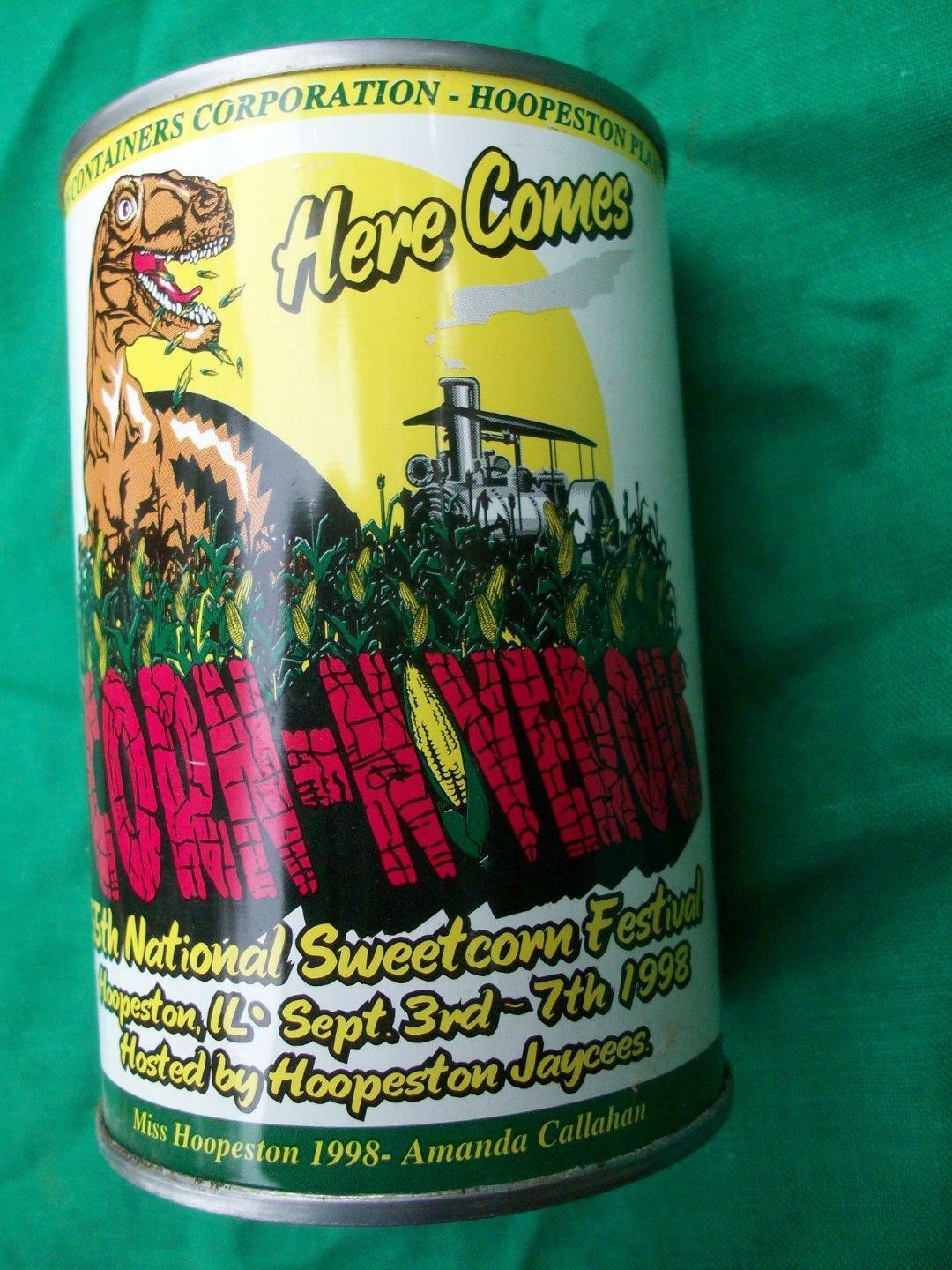 INDIANA FARM HOUSE FIND=HOOPESTON,ILLINOIS 1998 SWEETCORN FESTIVAL BANK