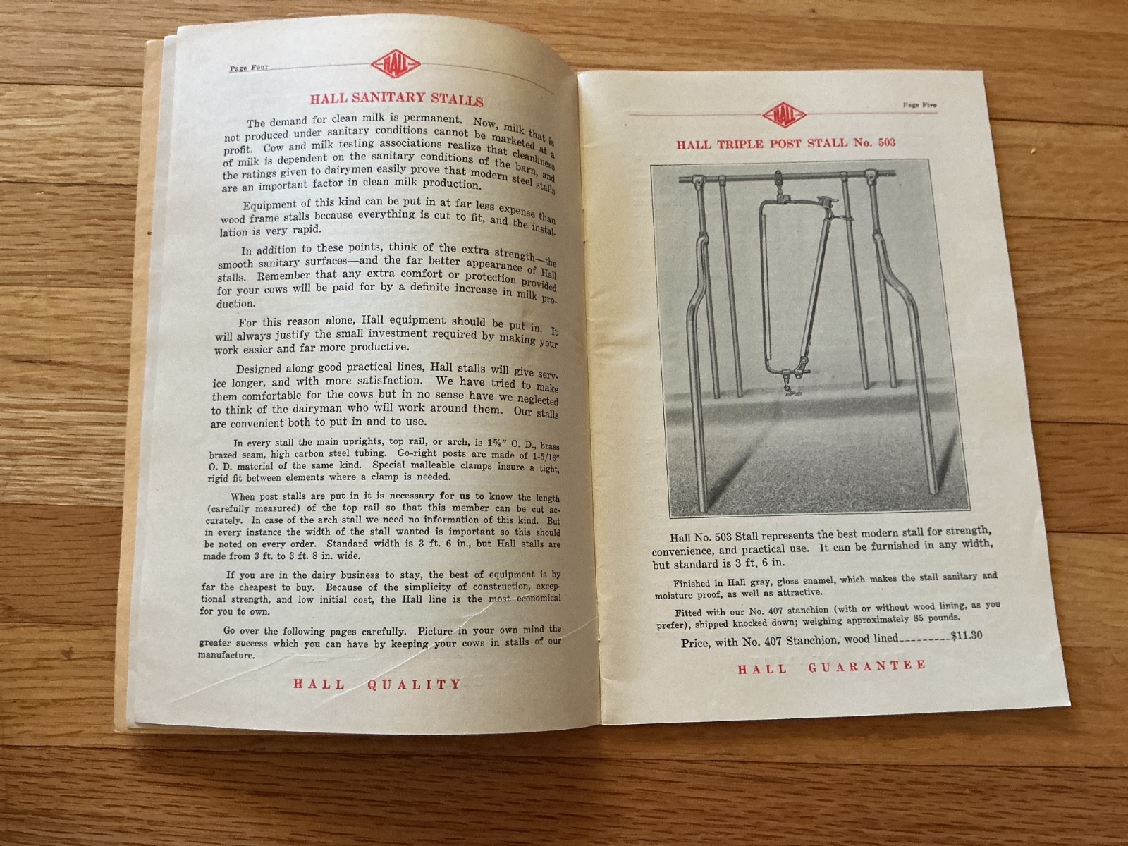1936 catalog HALL MANUFACTURING COMPANY Cedar Rapids IOWA agricultural hardware