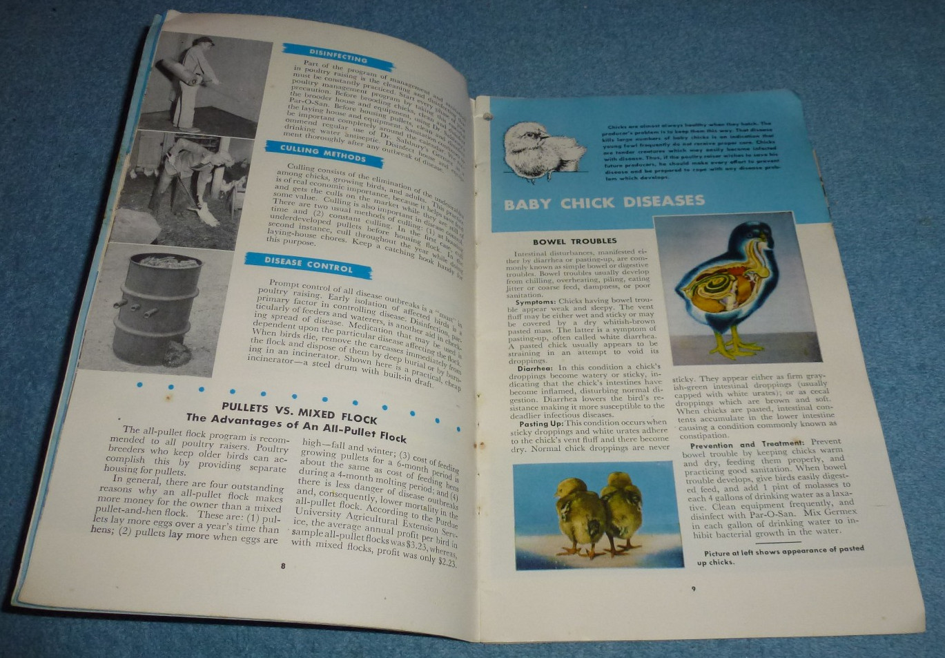1948 Dr. Salsbury&rsquo;s Manual of Poultry Diseases Advertising Booklet