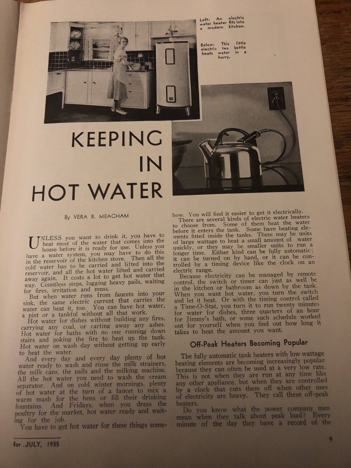 Electricity On The Farm July 1935, Corn Shelling Milk Cooling Water Heating