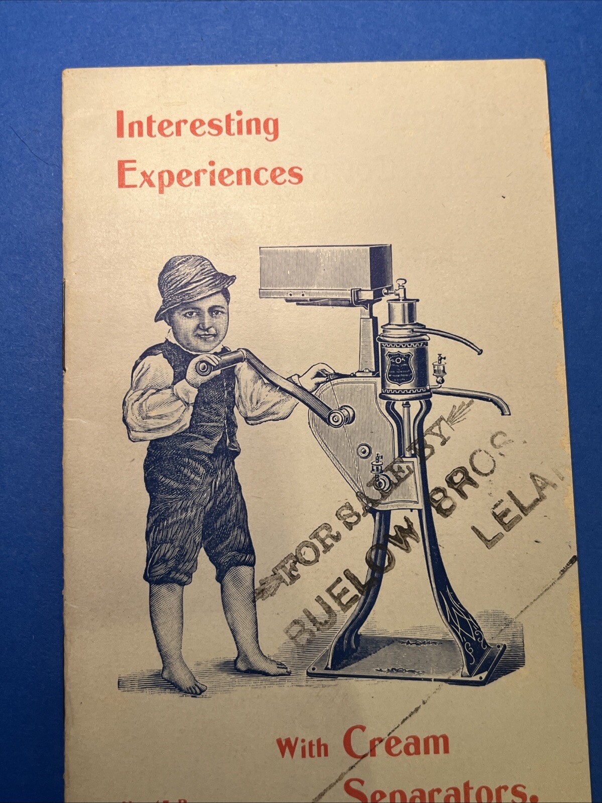 Vintage US Separator Cream Interesting Experiences Testimonial Book Advertising