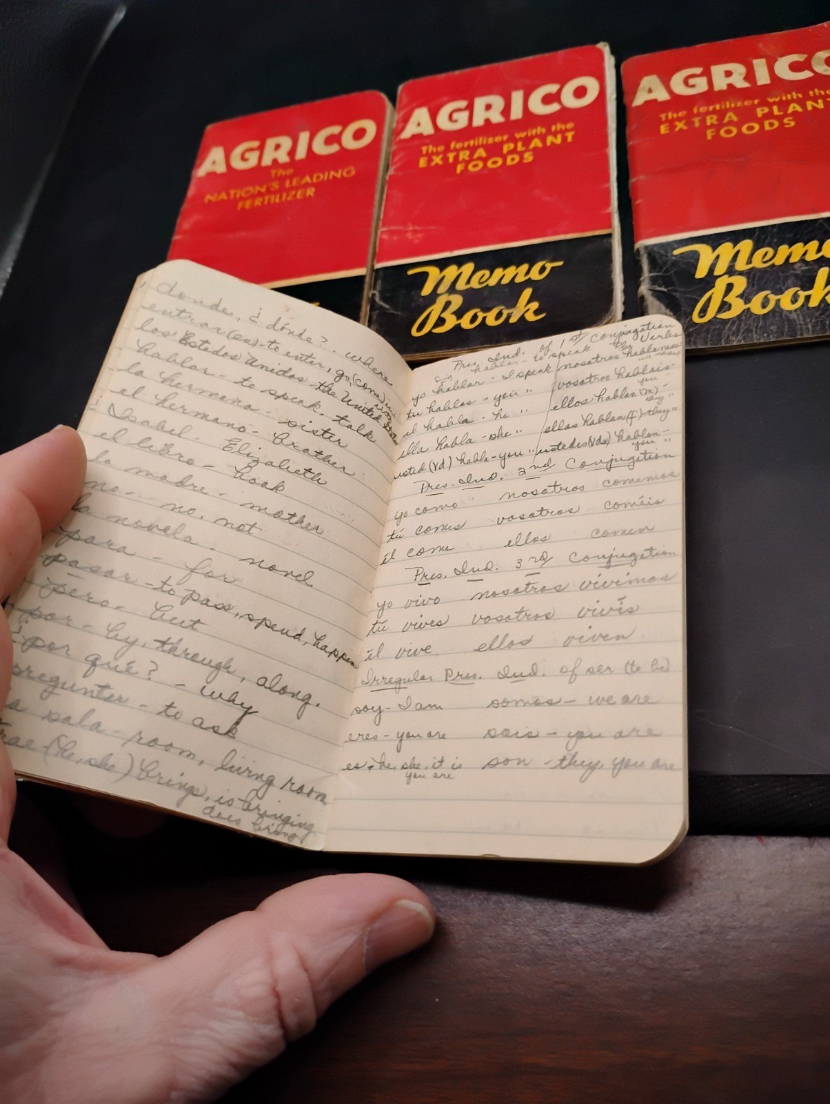 3 Vintage V-C And Agrico Fertilizer Advertising Memo Books