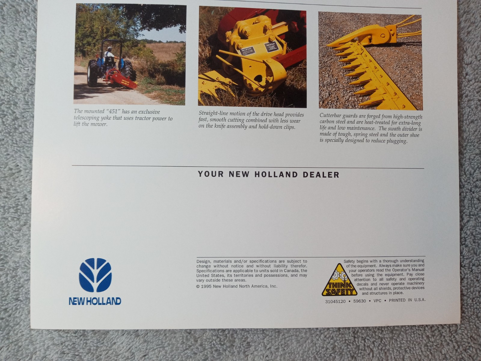 New Holland 451 456 Sicklebar Mower One Page Sales Brochures Lot Of 14