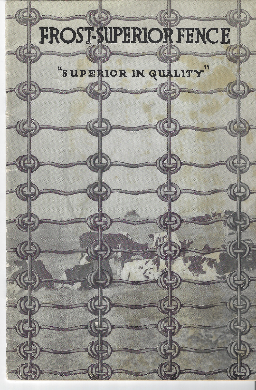 Vintage Frost Superior Farm Fence Co. Cleveland Catalog « B » Booklet