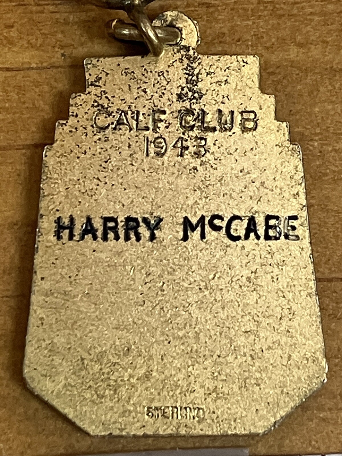 1943 Calf Club Indiana Livestock Breeders Cattle Sterling Silver Gold Tone
