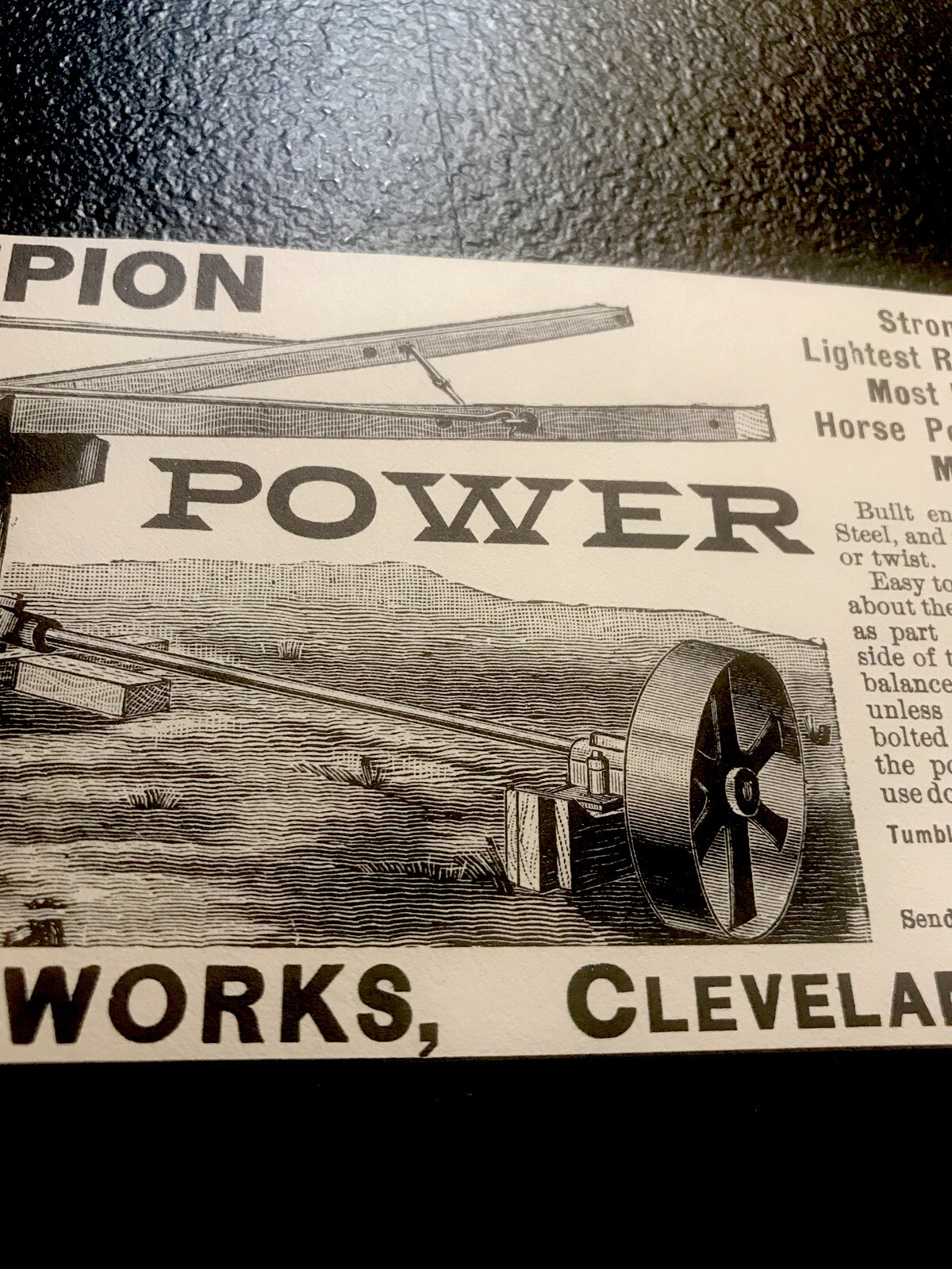 1889 Forest City Machine Works Implement Farm Advertising – Cleveland – Ohio