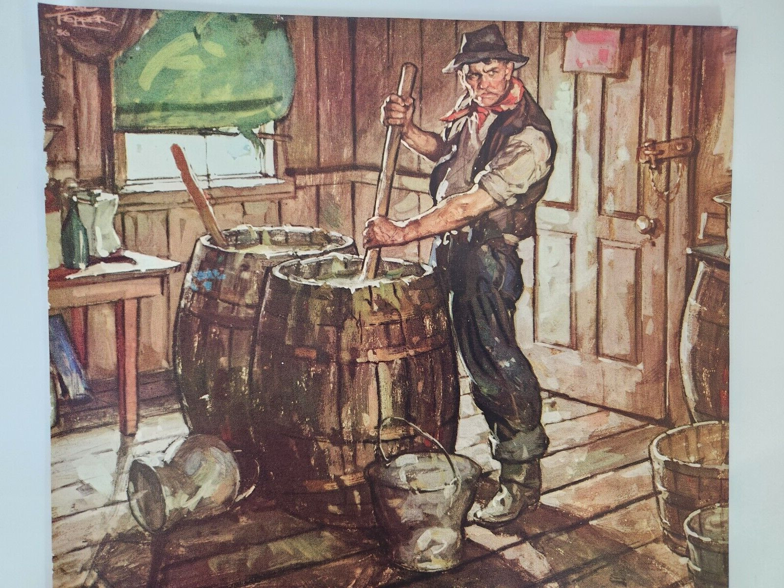 Combine Harvester Farming Agriculture Inland Steel Vtg 1936 Magazine Print Ad