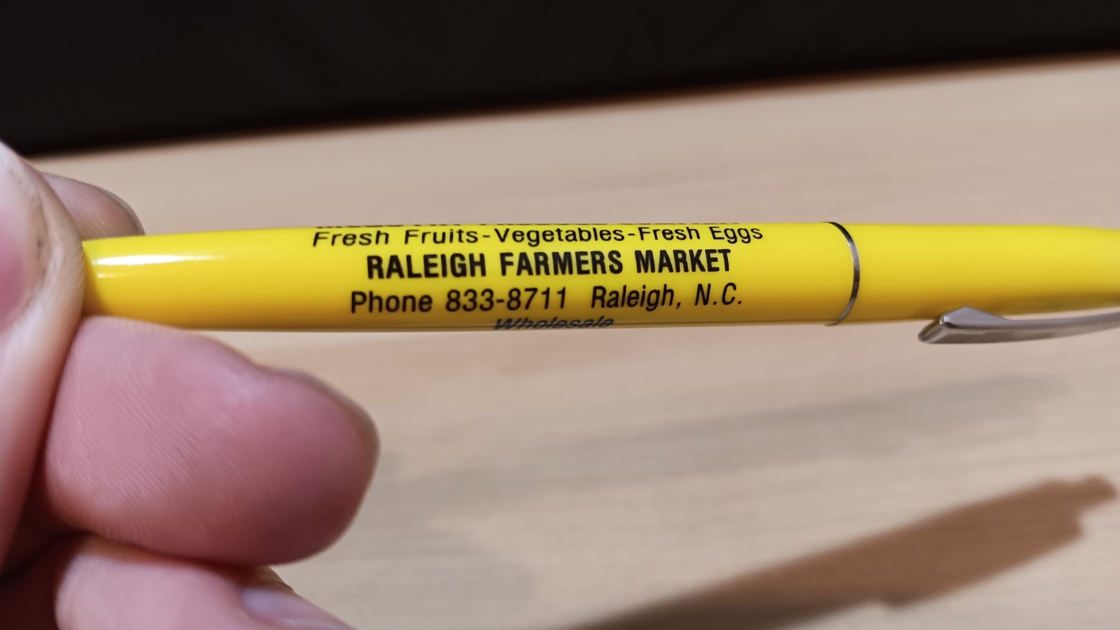 Vintage McGuyrt Produce Company Raleigh Farmers Market NC North Carolina Pen
