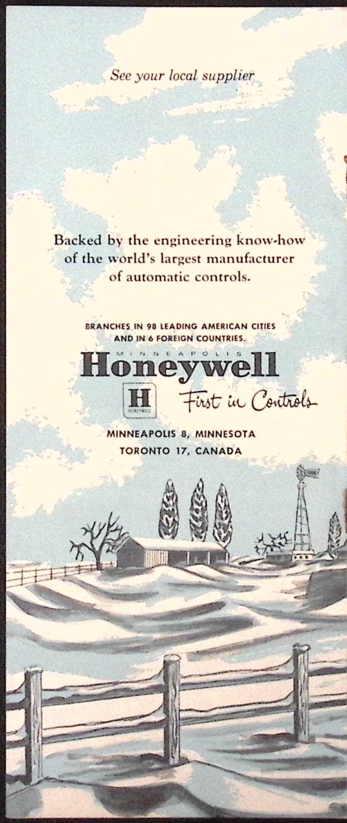 1952 Honeywell The Automatic Way to Make Farming Pay Brochure Minneapolis MN
