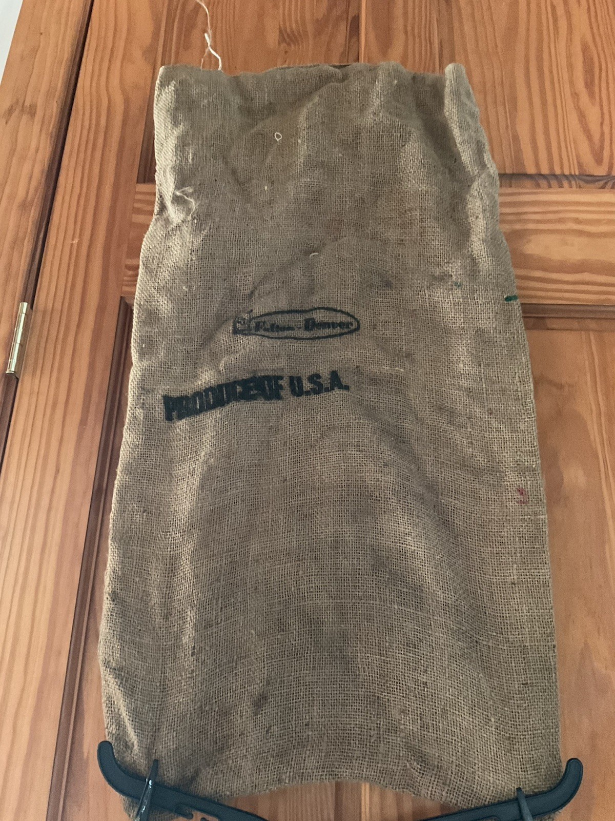vintage Le Je Burlap Potato Sack 50 Lb Size Canon Potato Co